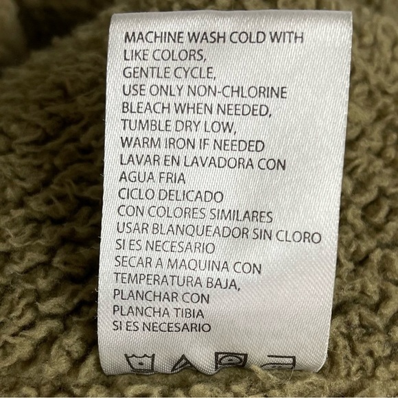 Weatherproof Vintage Large Sherpa Hooded Olive Green Long Parka Coat Canvas - Picture 10 of 12